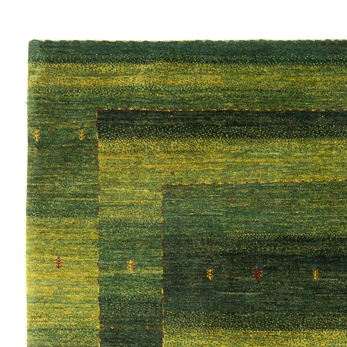 Gabbeh Teppich - Loribaft Perser - 166 x 243 cm - dunkelgrün