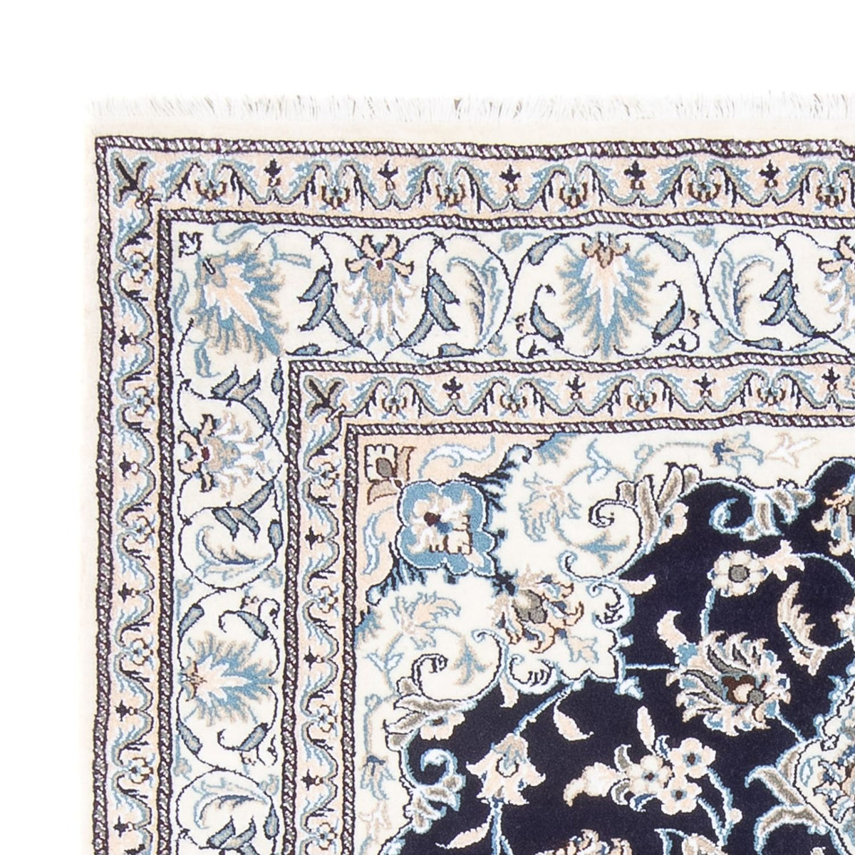 Perserteppich - Nain - Royal - 147 x 198 cm - dunkelblau