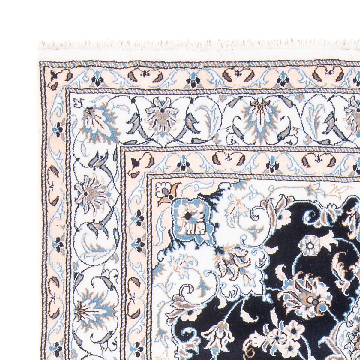 Perserteppich - Nain - Royal - 145 x 202 cm - dunkelblau
