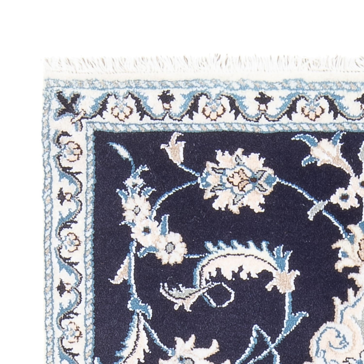 Nain Teppich 92x135cm - Perserteppich - dunkelblau