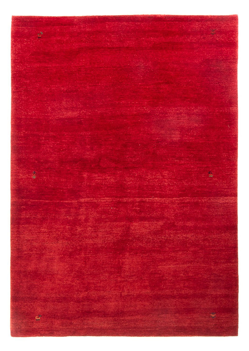 Gabbeh Persisch Teppich 176x246cm - Perserteppich Wollteppich - rot