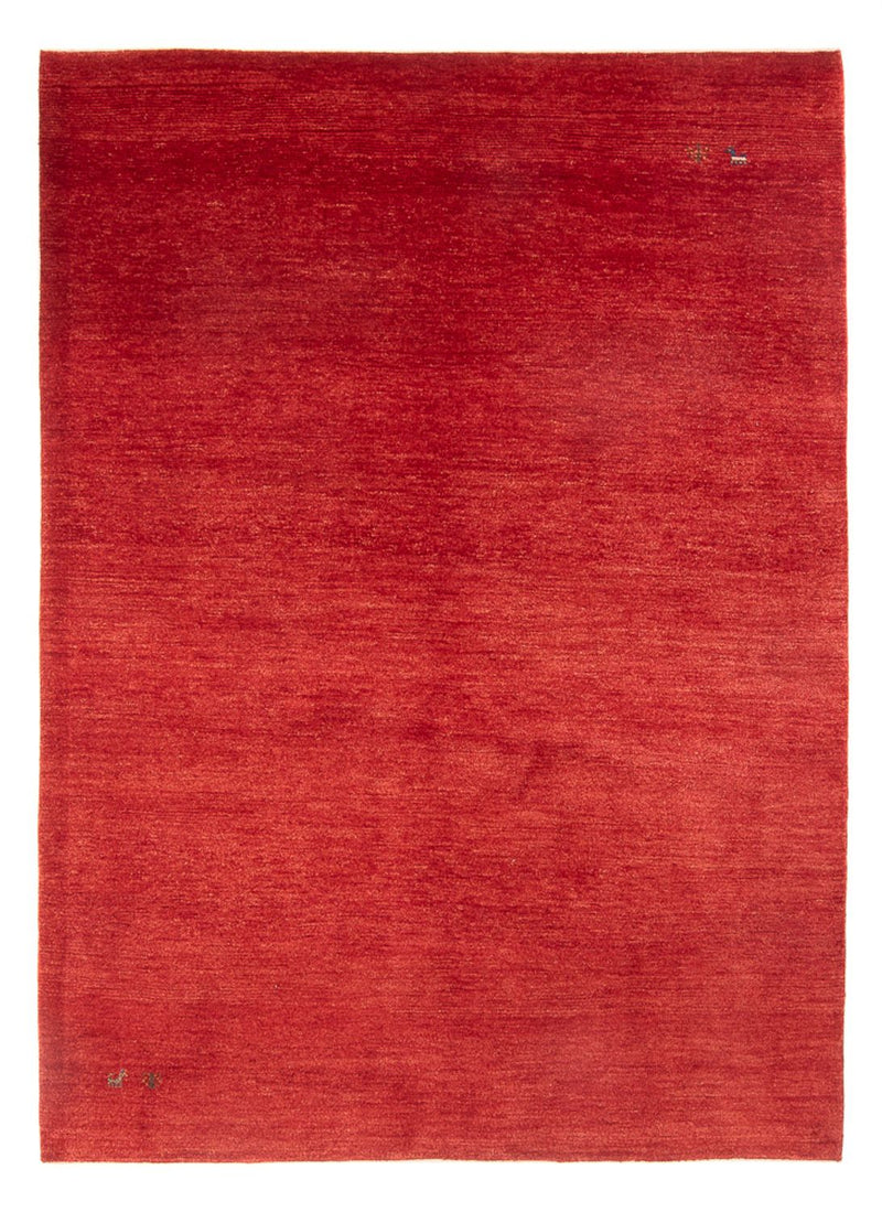 Gabbeh Persisch Teppich 175x243cm - Perserteppich Wollteppich - rot