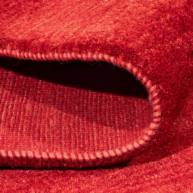 Gabbeh Persisch Teppich 174x229cm - Perserteppich Wollteppich - rot