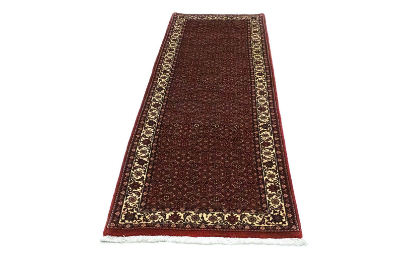 Bidjar Teppich 78x230cm - Perserteppich - weinrot