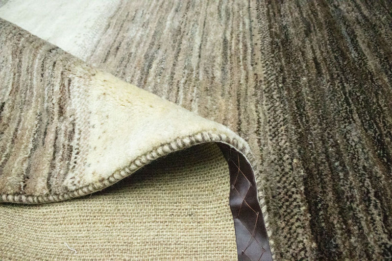 Gabbeh Persisch Teppich 127x153cm - Perserteppich Wollteppich - beige