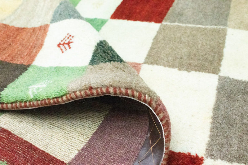 Gabbeh Teppich - Perser 100 x 134 cm - bunt