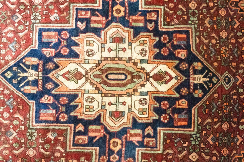 Gholtogh Teppich 136x195cm - Perserteppich - rot