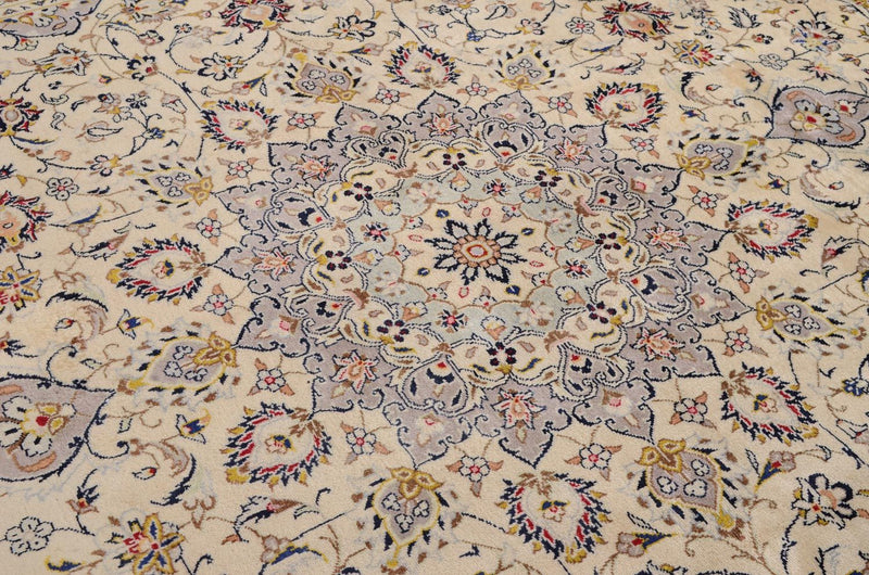 Perserteppich - Keshan 253 x 351 cm - beige