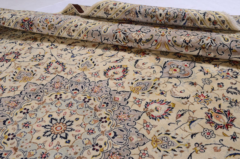 Perserteppich - Keshan 253 x 351 cm - beige