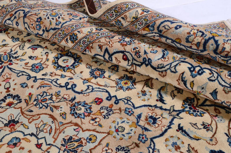 Perserteppich - Keshan 241 x 379 cm - beige