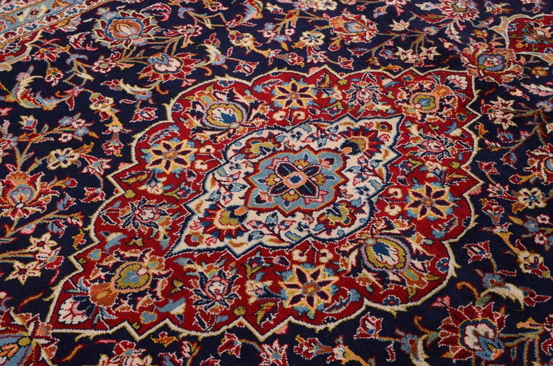 Perserteppich - Keshan 246 x 368 cm - blau