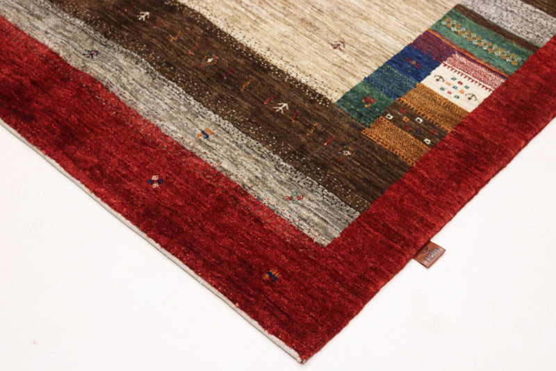 Gabbeh Teppich - Loribaft Indus - 157 x 213 cm - beige