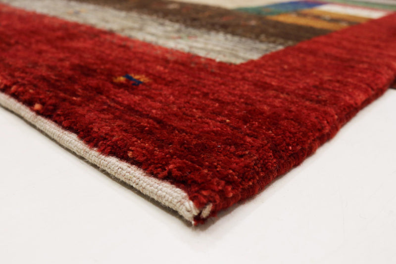 Gabbeh Teppich - Loribaft Indus - 157 x 213 cm - beige