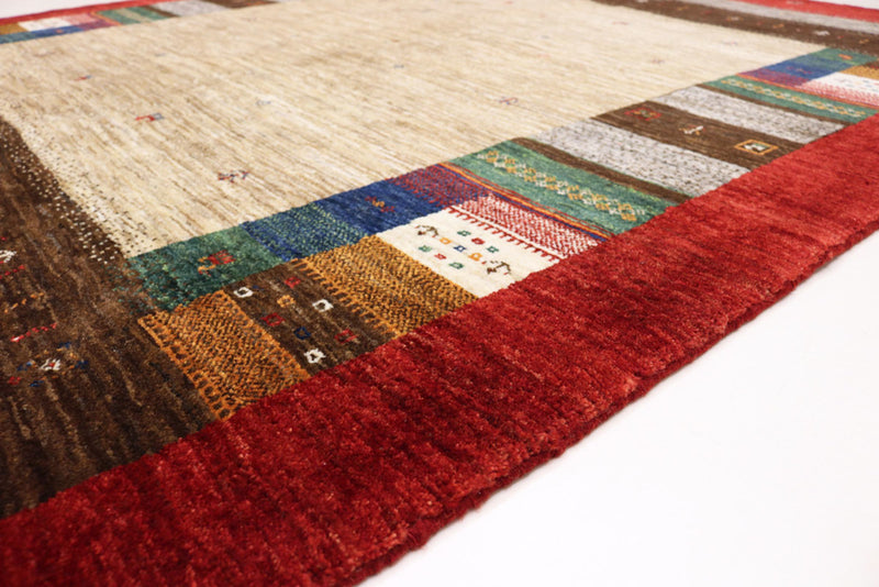 Gabbeh Teppich - Loribaft Indus - 157 x 213 cm - beige
