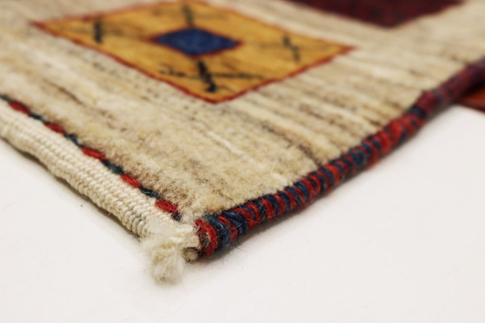 Gabbeh Teppich - Loribaft Indus - 102 x 156 cm - beige