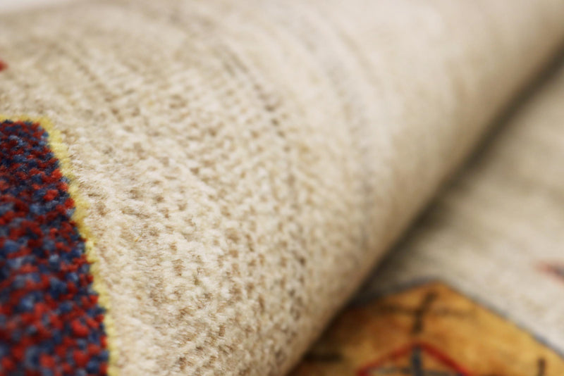Gabbeh Teppich - Loribaft Indus - 102 x 156 cm - beige