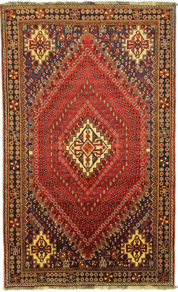 Perserteppich - Nomadic - 156 x 256 cm - rot