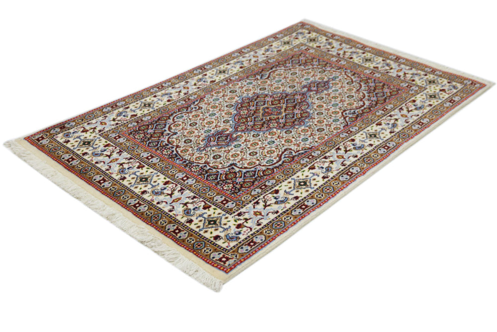 Perserteppich - Classic - 94 x 145 cm - dunkelbeige