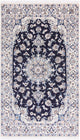 Perserteppich - Nain - 119 x 202 cm - dunkelblau