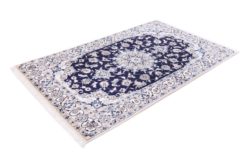 Perserteppich - Nain - 119 x 202 cm - dunkelblau