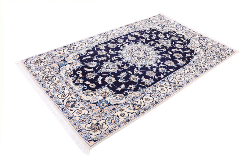 Perserteppich - Nain - 119 x 202 cm - dunkelblau