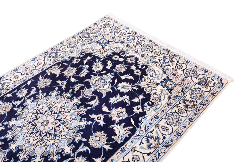 Perserteppich - Nain - 119 x 202 cm - dunkelblau