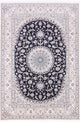 Perserteppich - Nain - Premium - 206 x 309 cm - dunkelblau