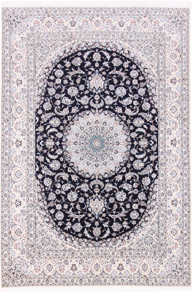 Perserteppich - Nain - Premium - 206 x 309 cm - dunkelblau