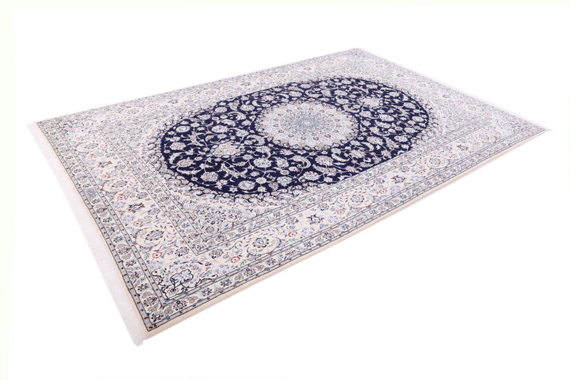 Perserteppich - Nain - Premium - 206 x 309 cm - dunkelblau