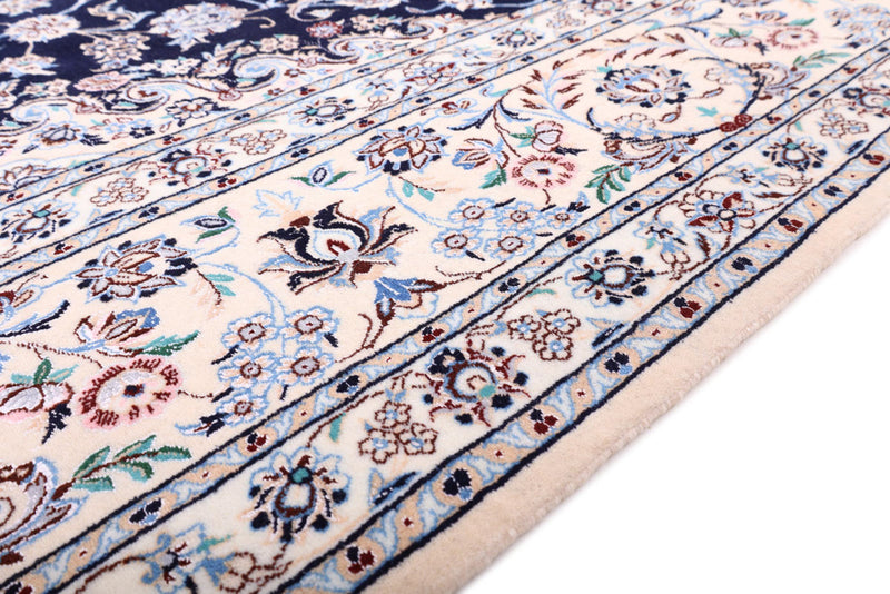 Perserteppich - Nain - Premium - 206 x 309 cm - dunkelblau