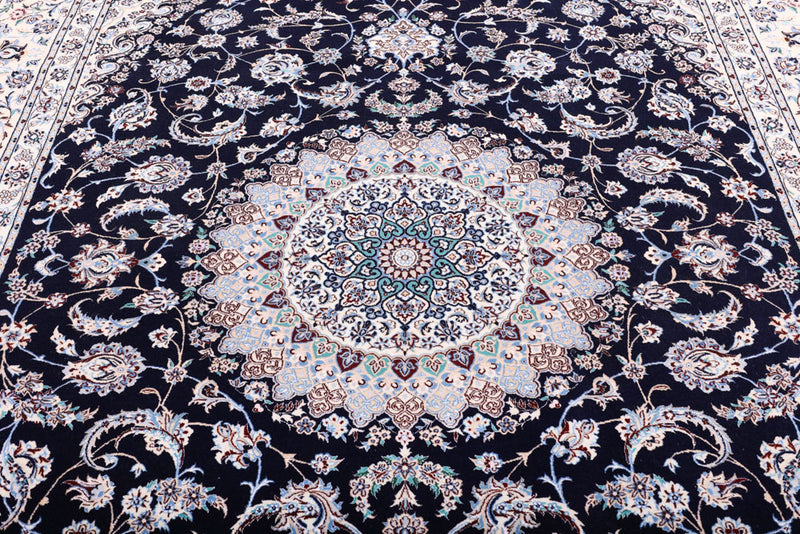 Perserteppich - Nain - Premium - 206 x 309 cm - dunkelblau