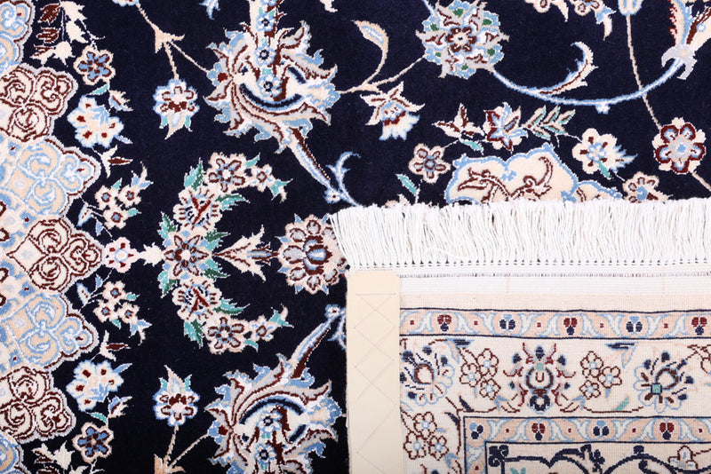 Perserteppich - Nain - Premium - 206 x 309 cm - dunkelblau