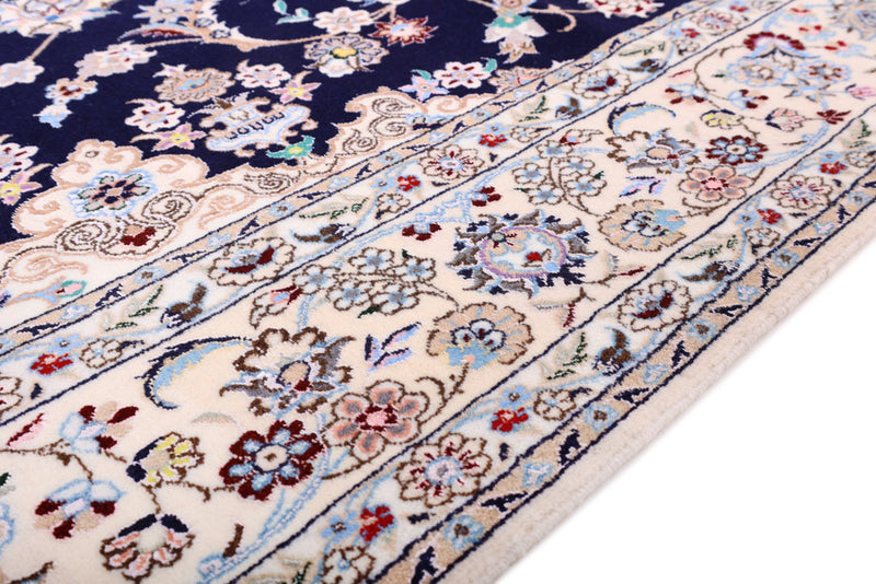 Perserteppich - Nain - Premium - 154 x 240 cm - dunkelblau