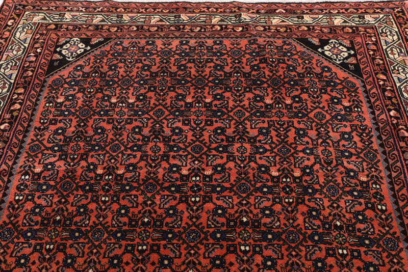 Perserteppich - Nomadic - 155 x 190 cm - dunkelrot