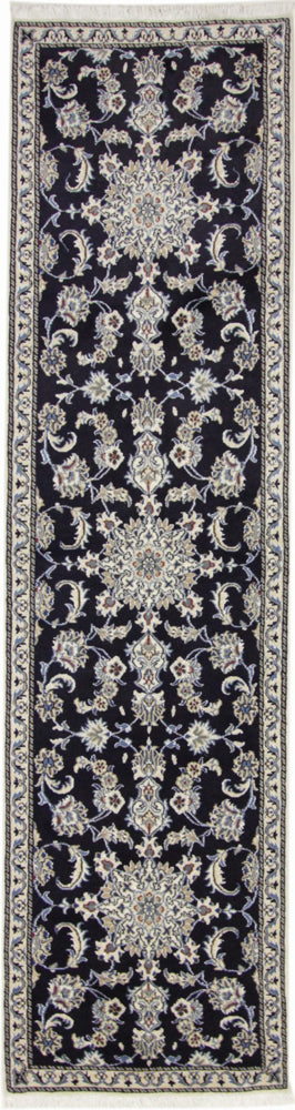 Läufer Perser - Nain - 77 x 296 cm - dunkelblau
