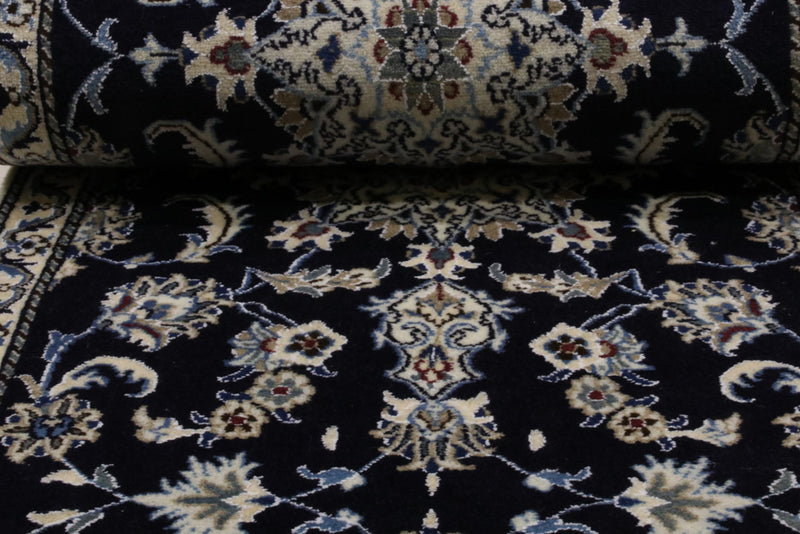 Läufer Perser - Nain - 76 x 290 cm - dunkelblau