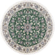 Quadratischer Perser - Nain - Royal - 100 x 100 cm - grün