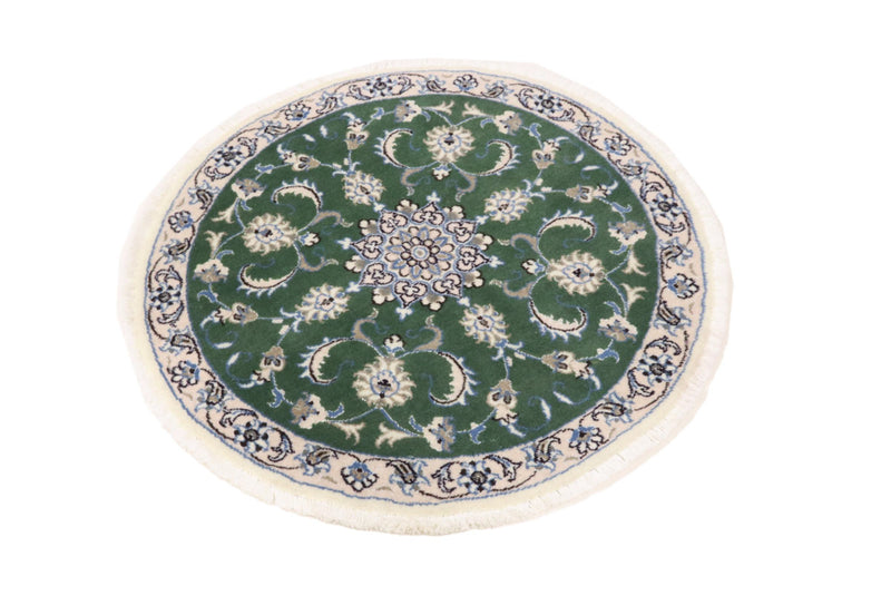 Quadratischer Perser - Nain - Royal - 100 x 100 cm - grün