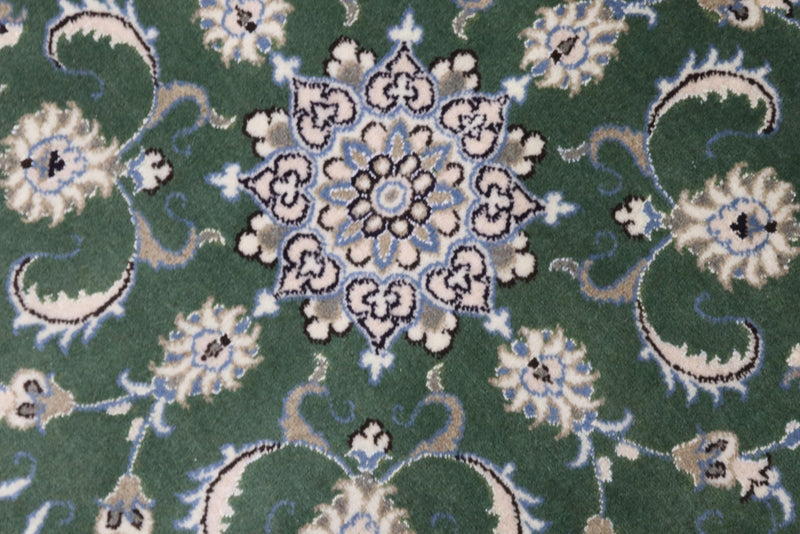 Quadratischer Perser - Nain - Royal - 100 x 100 cm - grün
