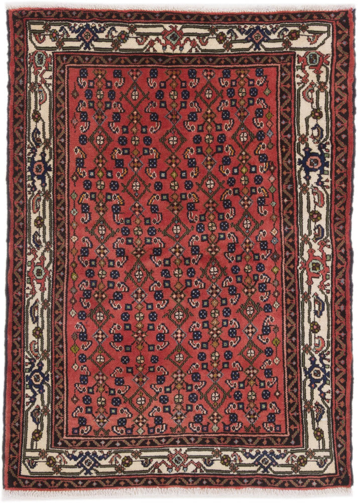 Perserteppich - Nomadic - 120 x 140 cm - dunkelrot