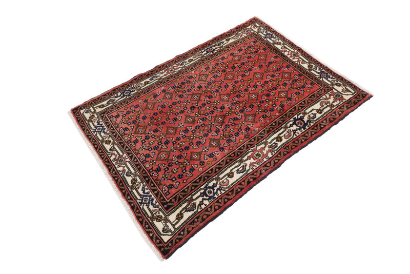 Perserteppich - Nomadic - 120 x 140 cm - dunkelrot