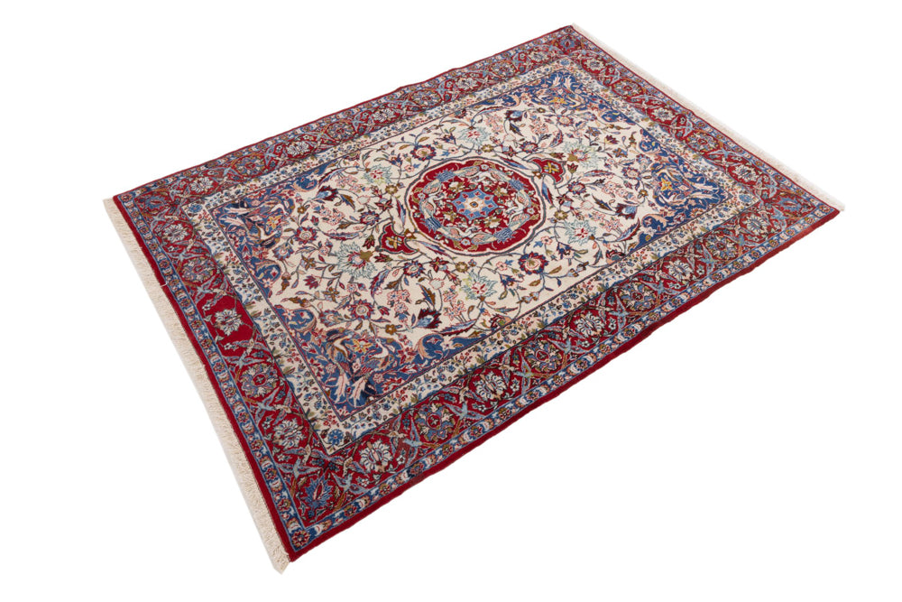 Perserteppich - Isfahan - Premium - 148 x 207 cm - creme