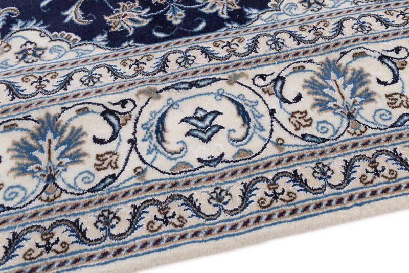Perserteppich - Nain quadratisch  - 192 x 196 cm - dunkelblau