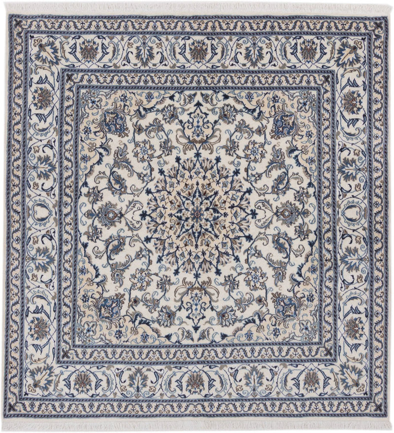Perserteppich - Nain quadratisch  - 193 x 207 cm - creme