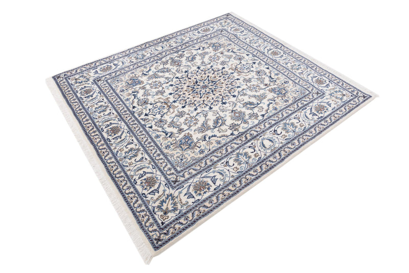 Perserteppich - Nain quadratisch  - 193 x 207 cm - creme