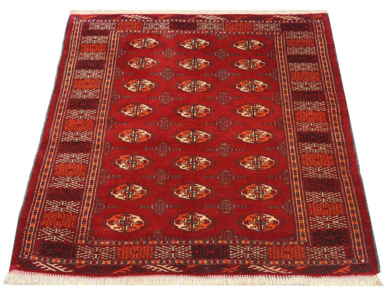 Turkaman Teppich 110 x 144 cm - rot