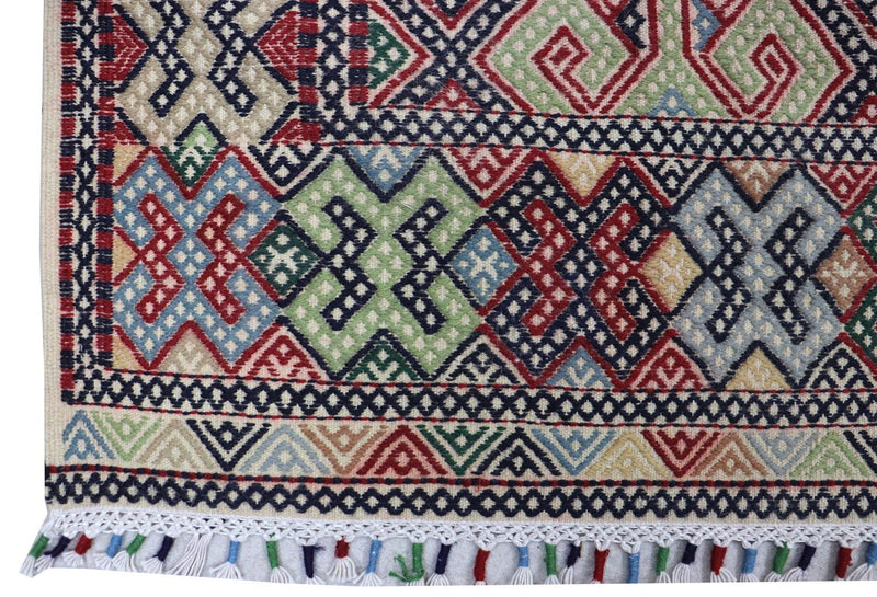 Kelim Teppich - Oriental 178 x 205 cm - blau