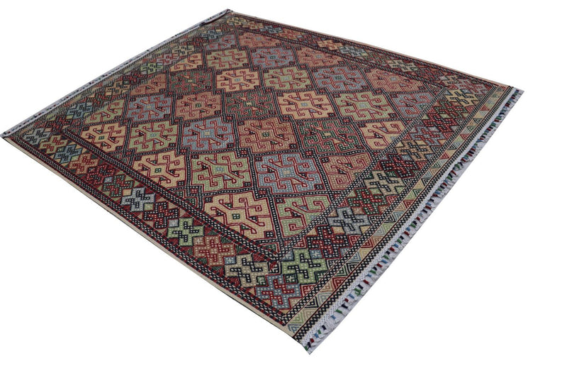 Kelim Teppich - Oriental 178 x 205 cm - blau