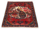 Afghan Teppich 117 x 145 cm - dunkelrot