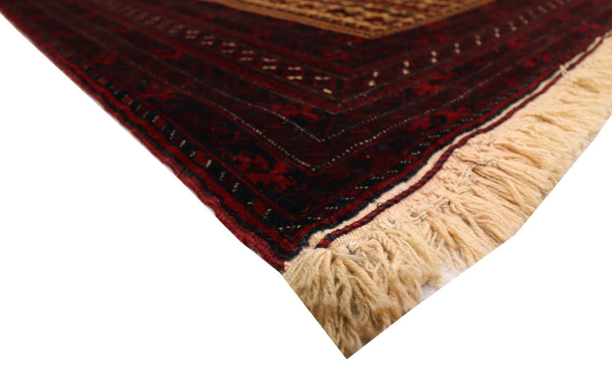 Afghan Teppich 95 x 150 cm - dunkelrot